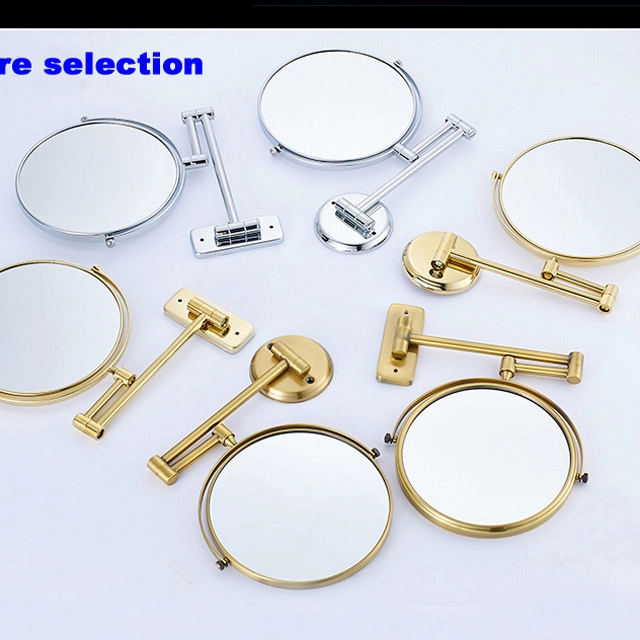 Wall Mounted Doubel Side Shaving Folding Cosmetic Makeup magnifying Mirror 7002