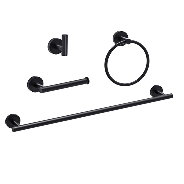 stainless steel 304 Black bathroom accessories sets 76000B