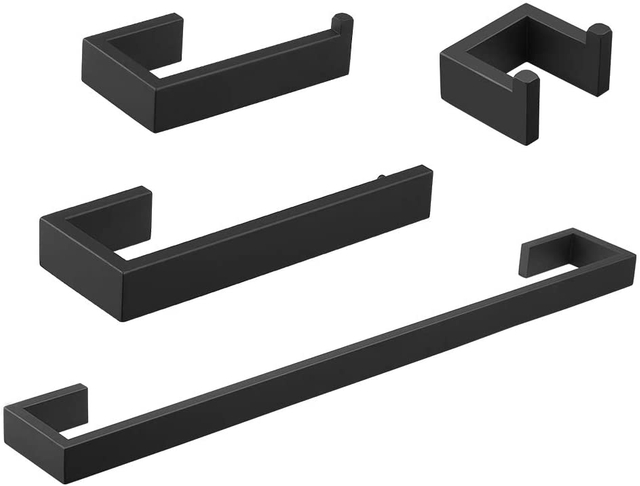 Stainless Steel 304 Black Bathroom Accessories Hardware Sets 79000B